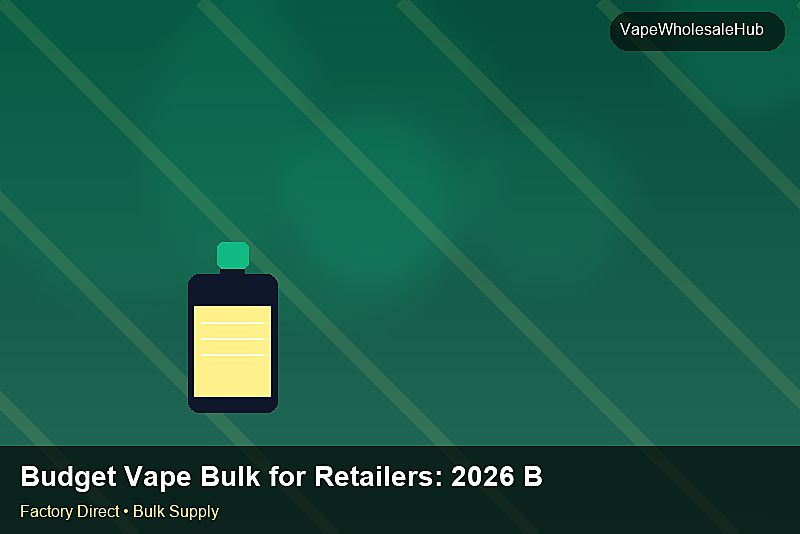 Budget Vape Bulk for Retailers — Budget Vape Bulk for Retailers: 2026 Buyer's Handbook | 2026 Edition photo 1